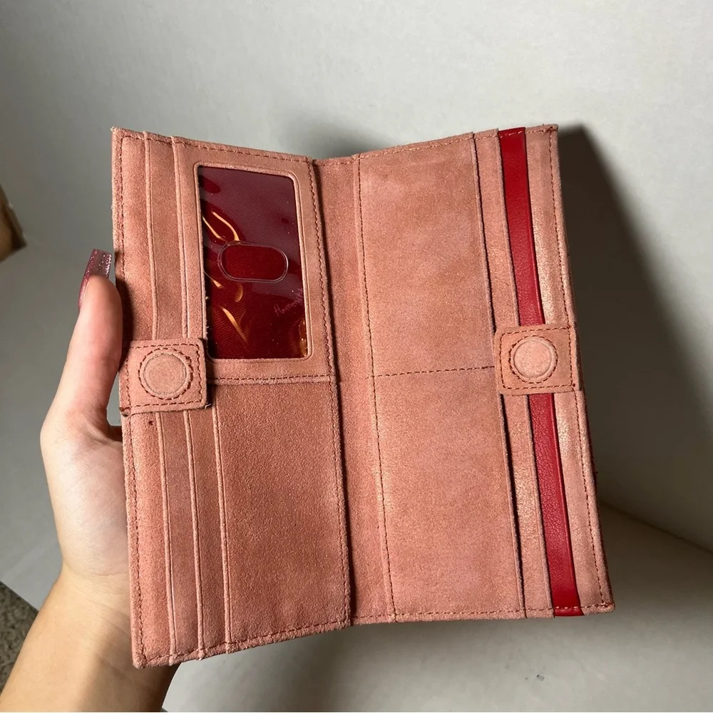 Hammitt 110 North Wallet Redwood North Lizard Leather Hardware